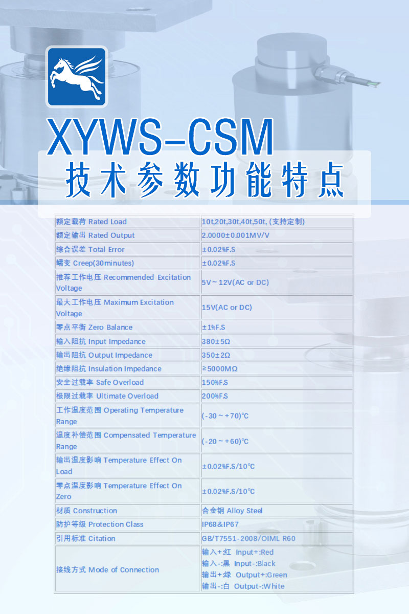 XYWS-CSM 技術(shù)參數